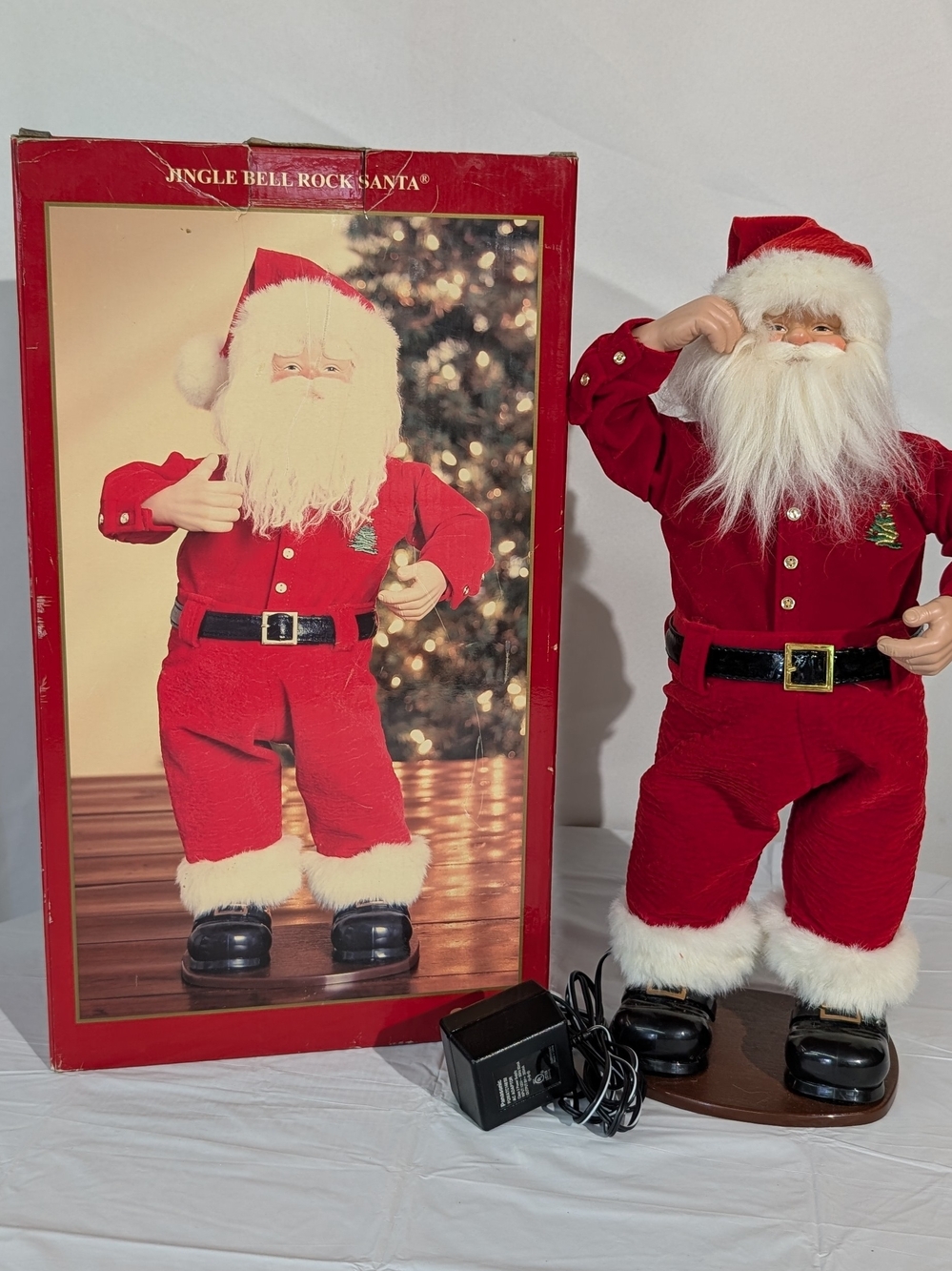 Jingle Bell Rock Dancing Santa Claus Vintage Christmas Working